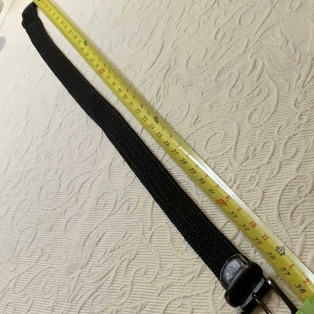 Original Penguin Black Woven Rope Belt with Metal Buckle Small - Picture 8 of 8